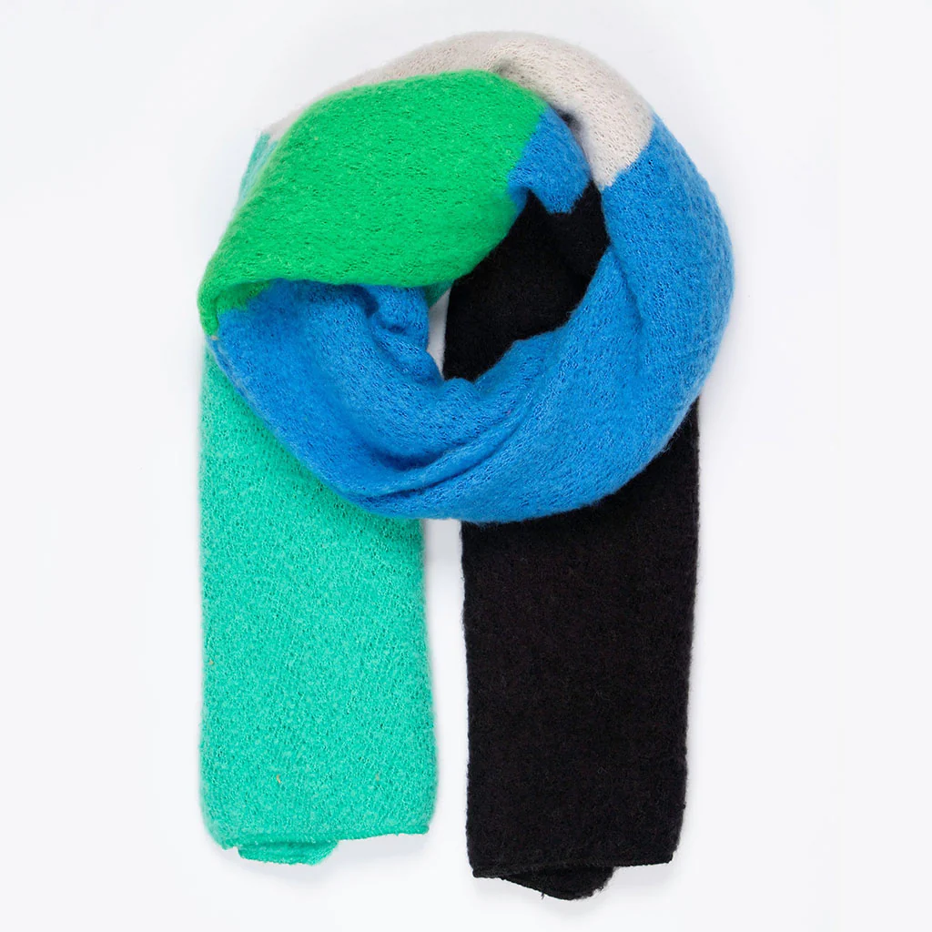 SARTA SCARF NELLIE BLUE/GRN