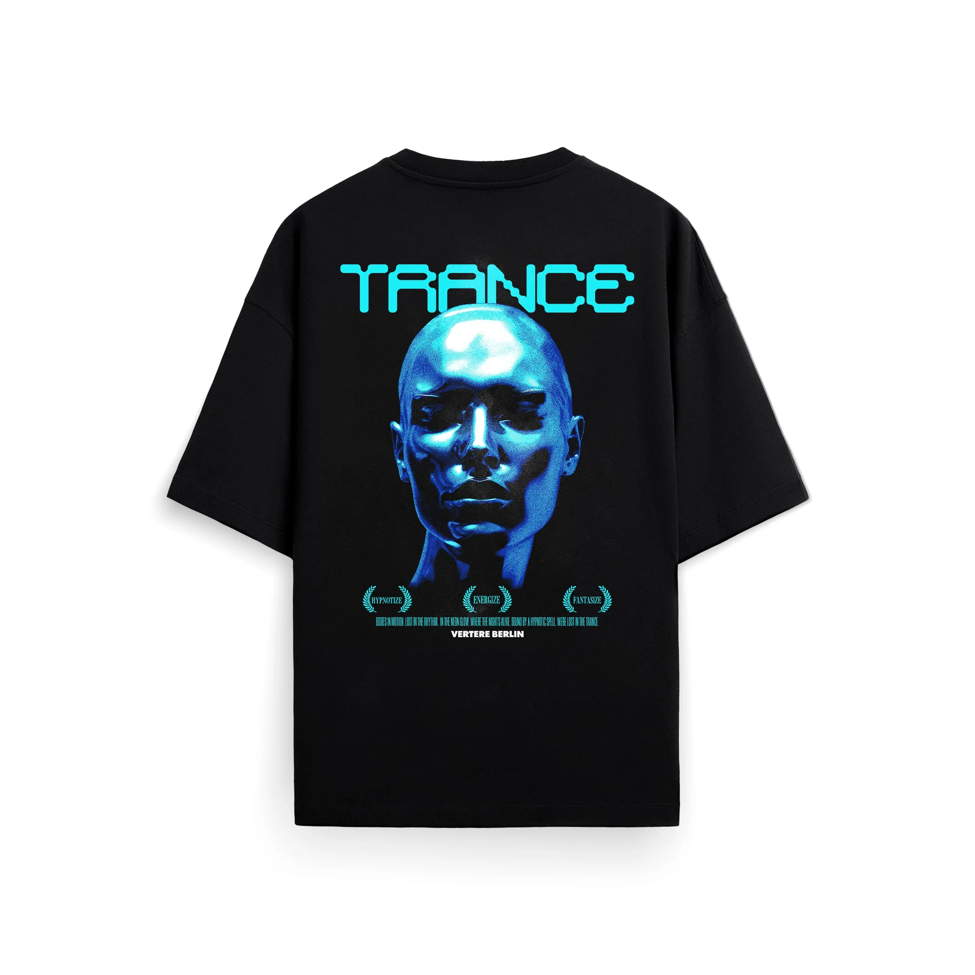 VERTERE TRANCE T-SHIRT - BLACK UNISEX
