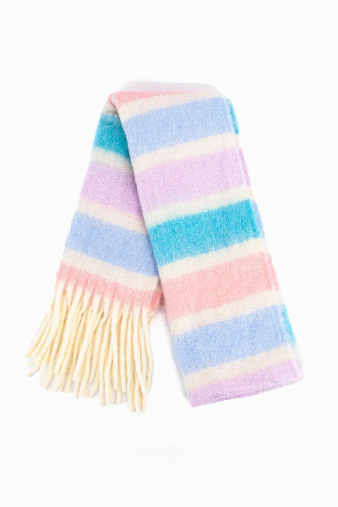 Dallas Scarf Blue/Pink Stripe
