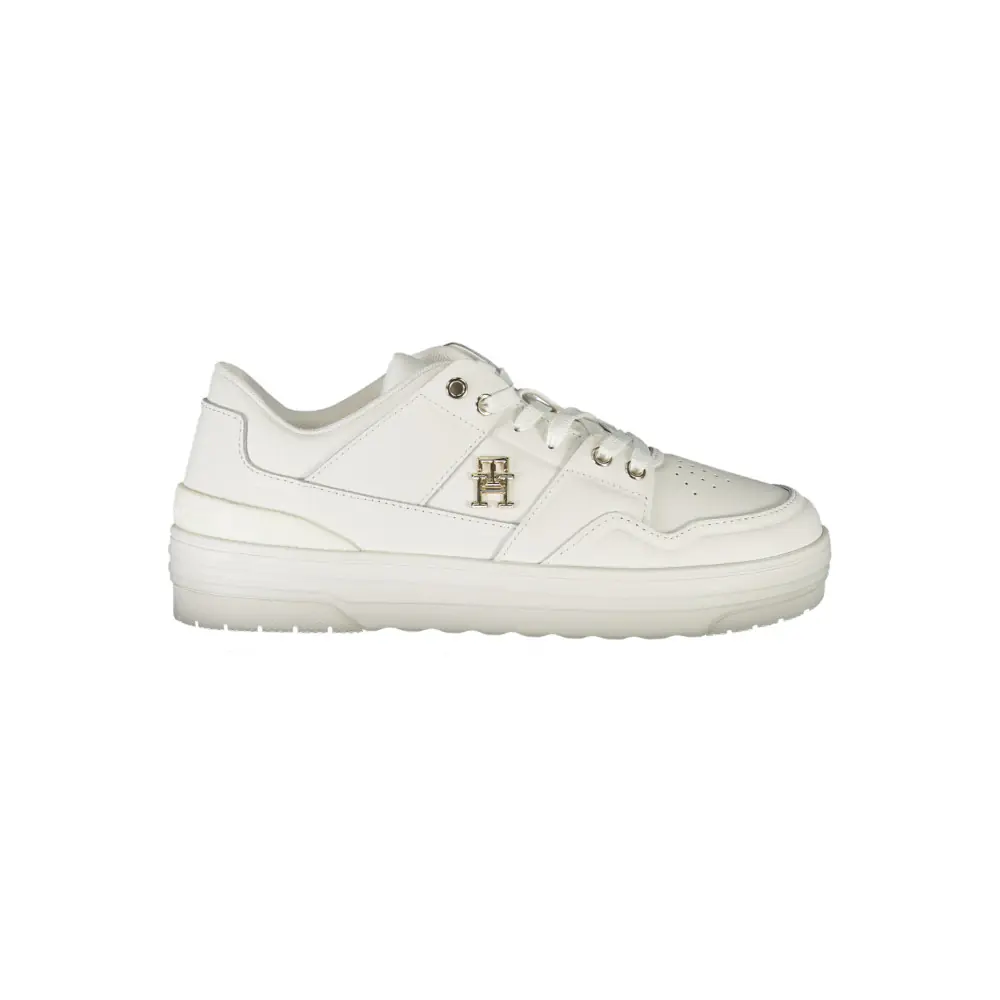 TH LEATHER TRAINERS WOMAN WHITE