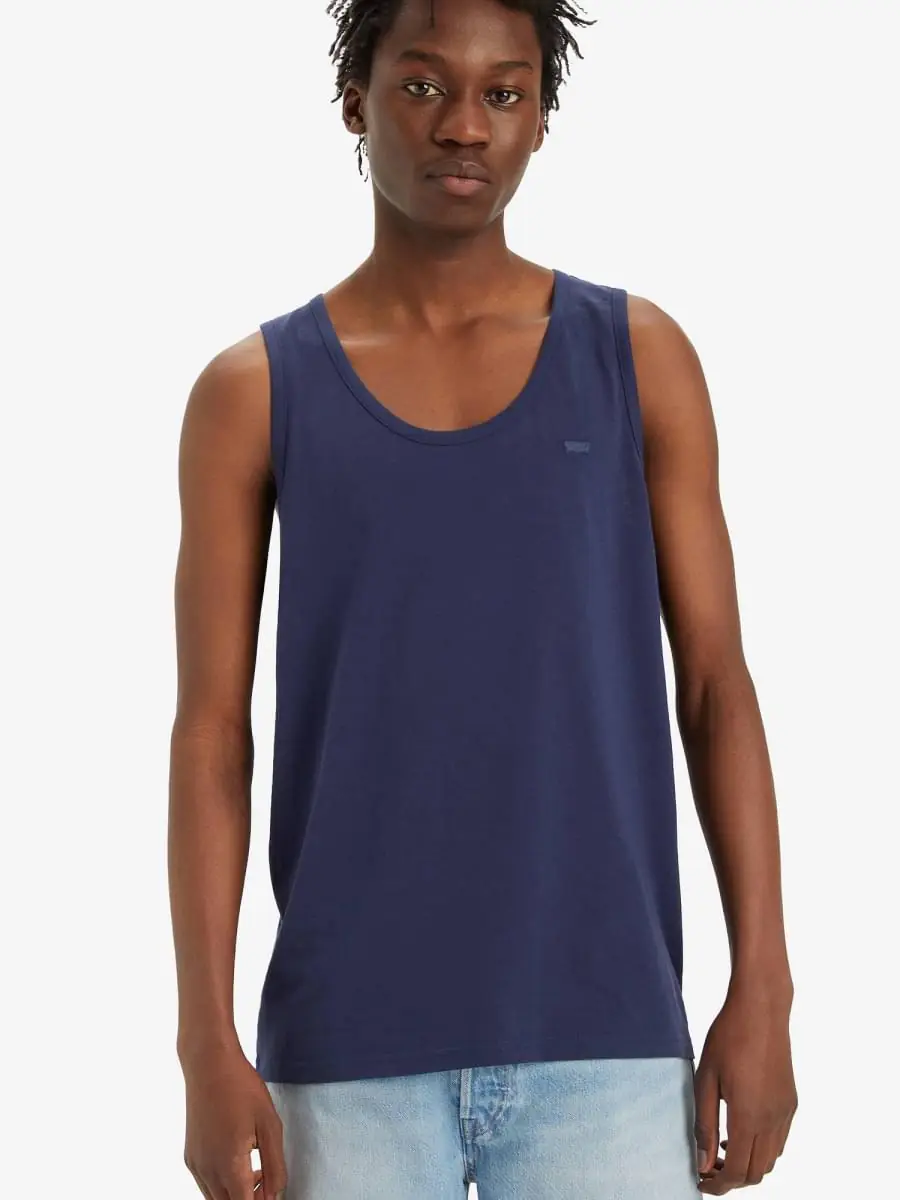 LEVIS VEST TOP BLUE