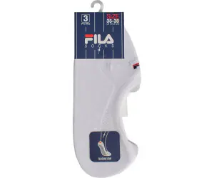 FILA 3PK INVISIBLE SOCKS  WHITE