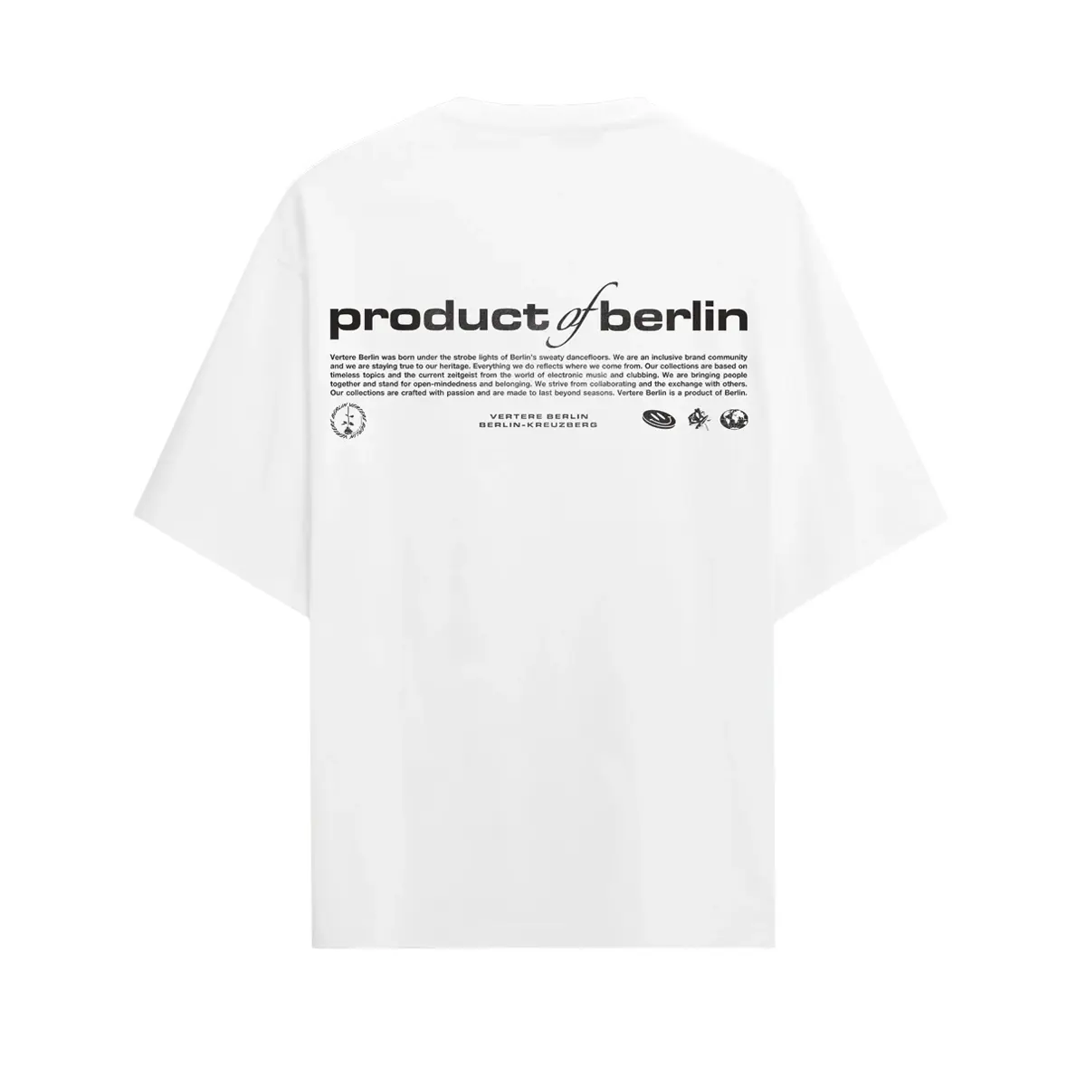 VERTERE PRODUCT OF BERLIN  TSHIRT WHITE