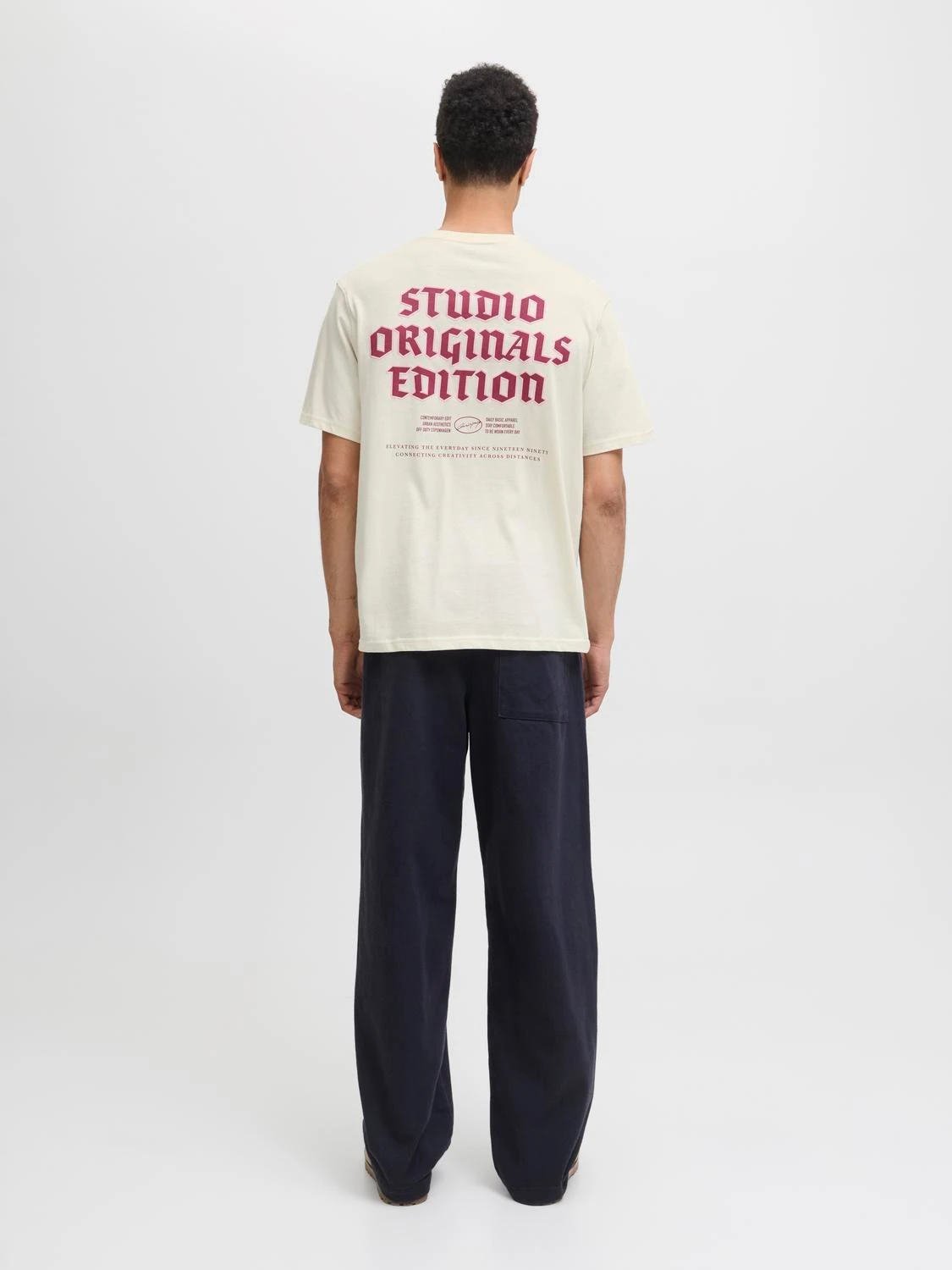 JACK & JONES T-SHIRT ECRU