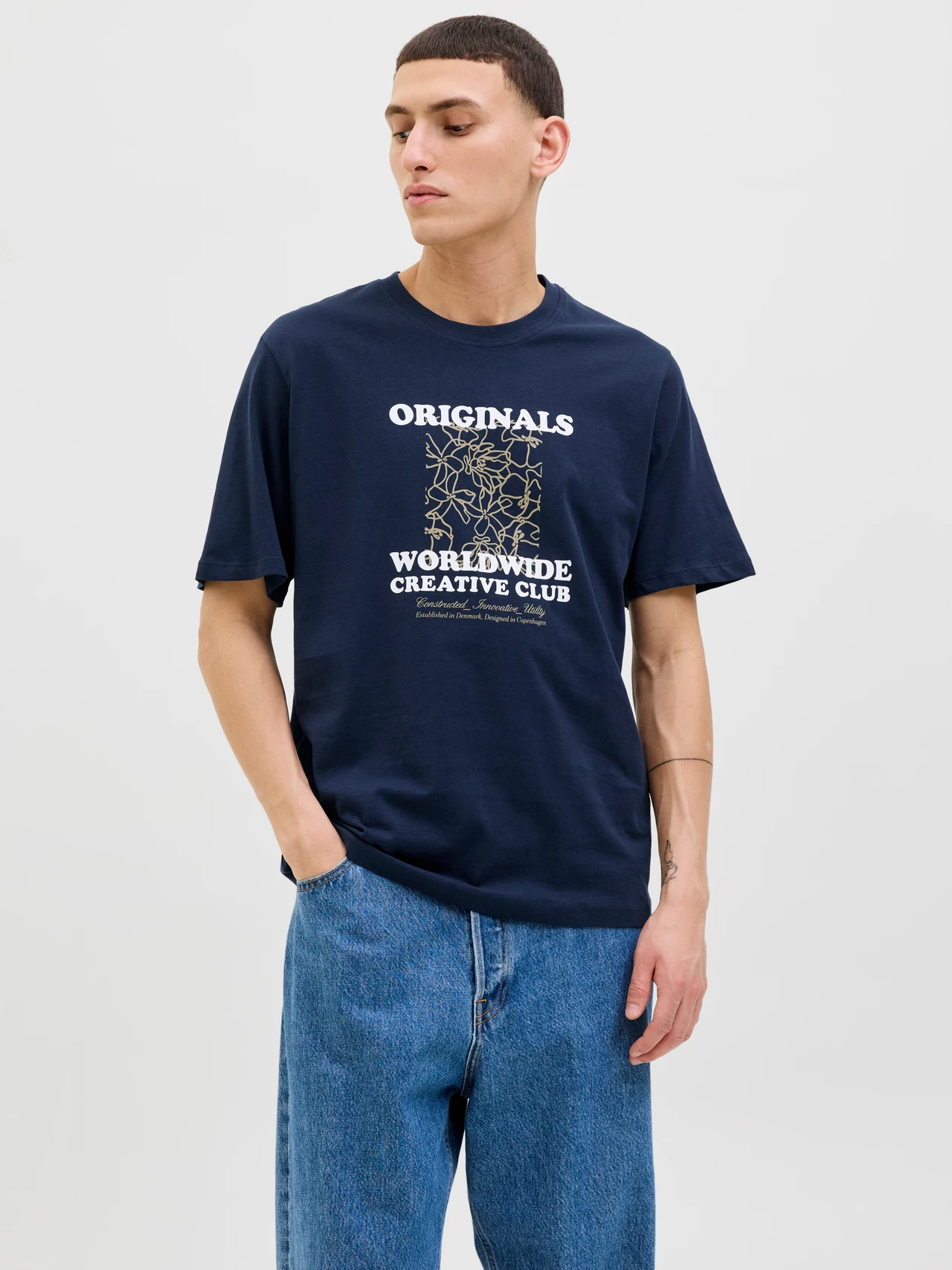 JACK & JONES T-SHIRT BLUE